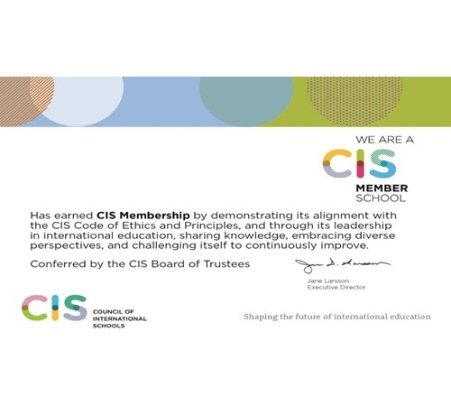 ULUSLARARASI OKULLAR BİRLİĞİ (CIS) ÜYESİ OKUL OLDUK!